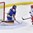 PLYMOUTH, MICHIGAN - APRIL 6: Russia's Fanuza Kadirova #27 scores the game winning goal in the shootout on Sweden's Louisa Berndtsson #30 to win by a score of 4-3 during placement round action at the 2017 IIHF Ice Hockey Women's World Championship. (Photo by Minas Panagiotakis/HHOF-IIHF Images)

